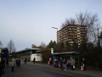 railway station, bus stop &amp; appartment block